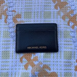 Michael Kors Black Leather Card Holder